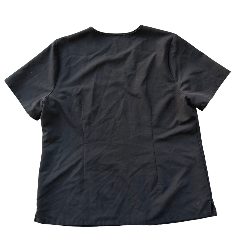 FIGS Casma Black V-Neck Scrub Top FW1100 Technical Collection Size XXL - Picture 2 of 7